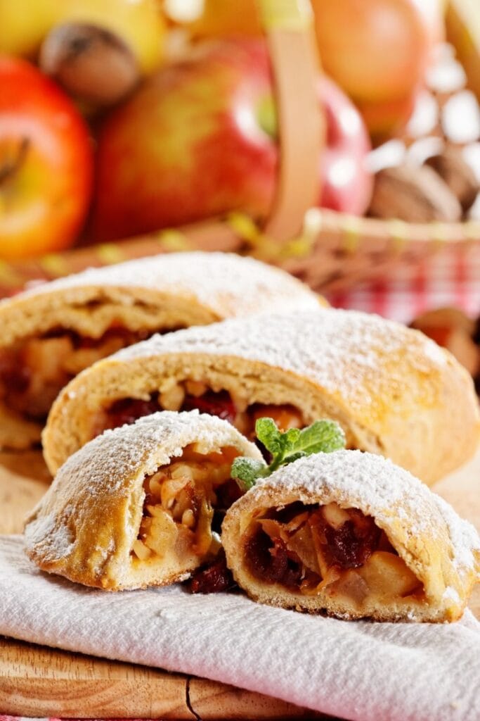 Slices of Apple Strudel