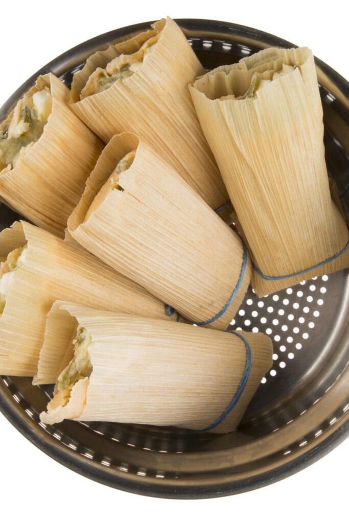 Tamales in a Steamer