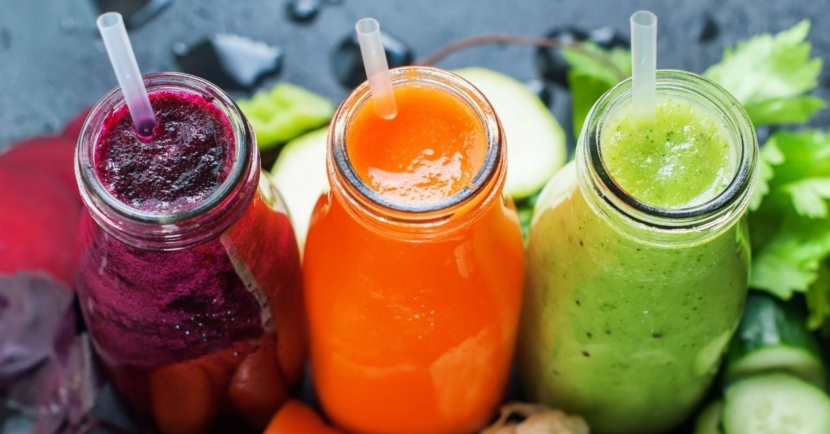 Cold Fresh Smoothies in Bottles