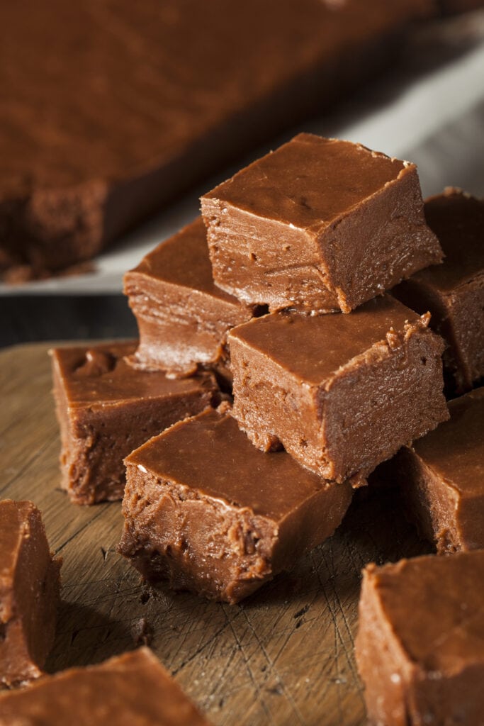 Homemade Dark Chocolate Fudge with Condensed Milk