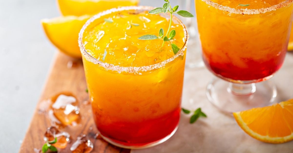 Homemade Refreshing Sunrise Margarita