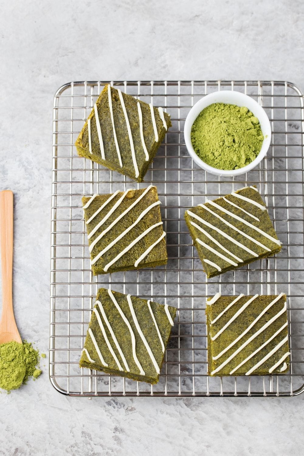 Matcha Green Tea Brownie Cake