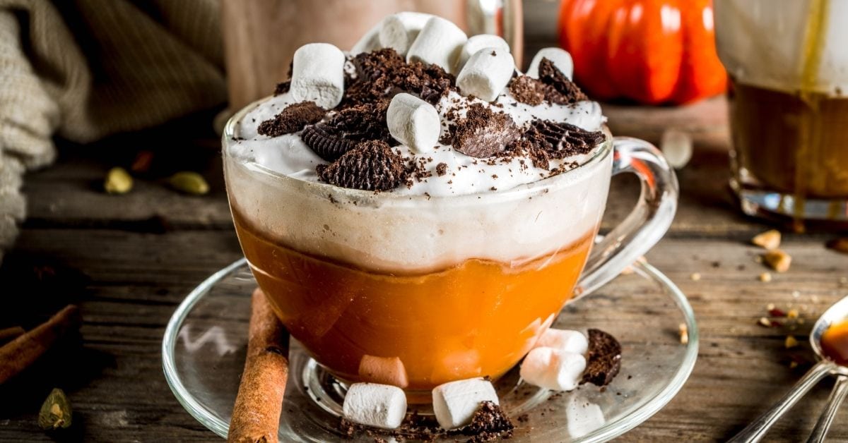 Warm Spiked Hot Chocolate with Cinnamon