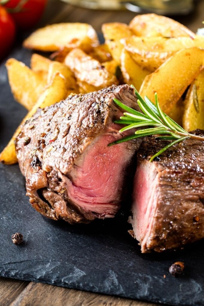 Grilled Steak with Potatoes