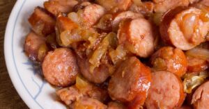 Homemade Kielbasa Bites with Onions