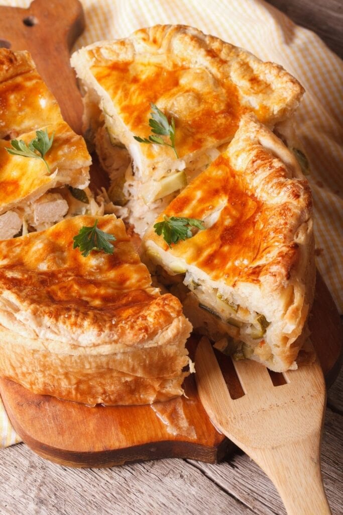 Sliced Turkey Pie