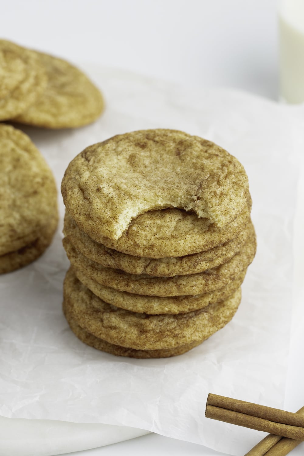 Stacks of Snickerdoodle Cookies