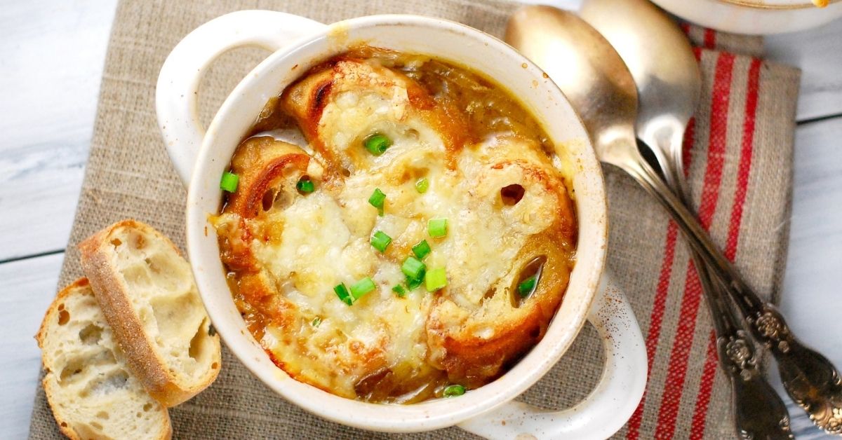 Comfortin French Onion Soup in a Bowl