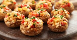 Homemade Cheesy Stuffed Mushrooms