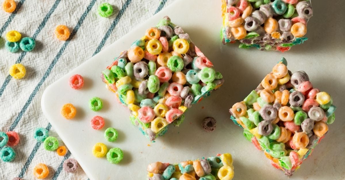 Homemade Fruity Cereal Marshmallow Treats