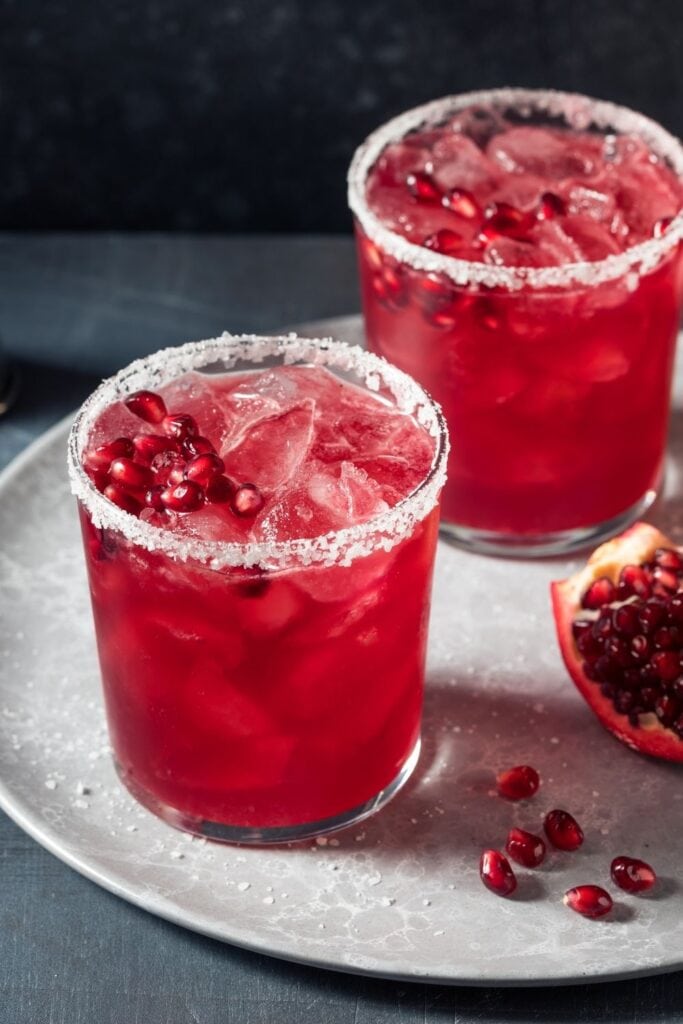 Pomegranate Margarita with Salt