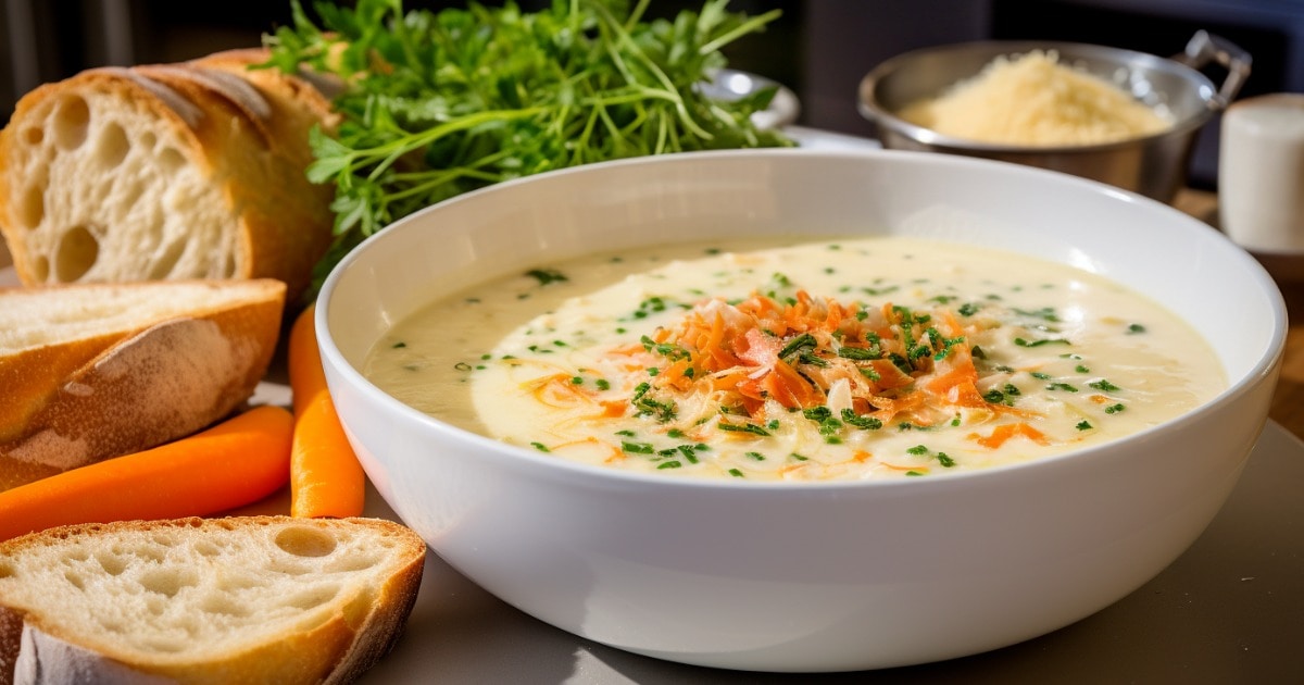 Chicken Soup with Vegetables and Herbs