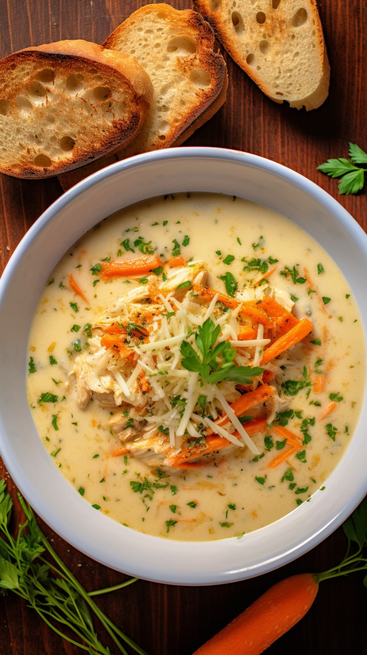 Chicken Soup with Vegetables and Herbs