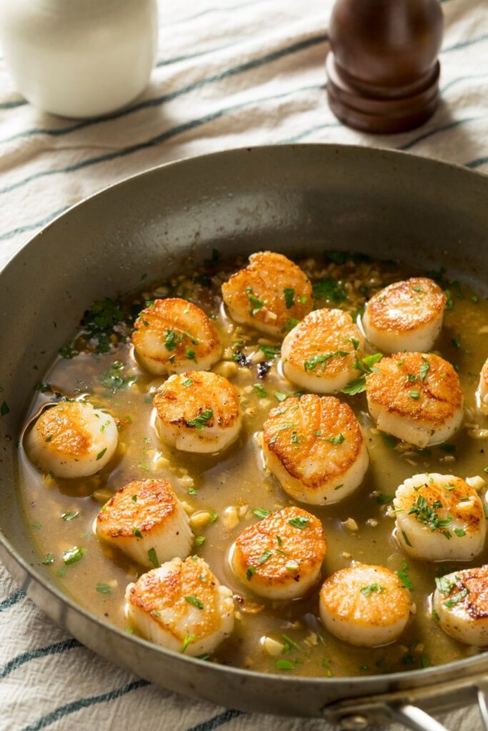 Homemade Panned Seared Scallops 
