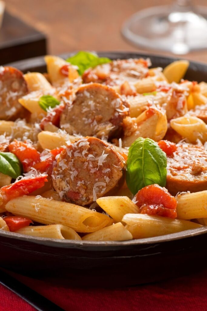 Homemade Pasta with Turkey Sausage