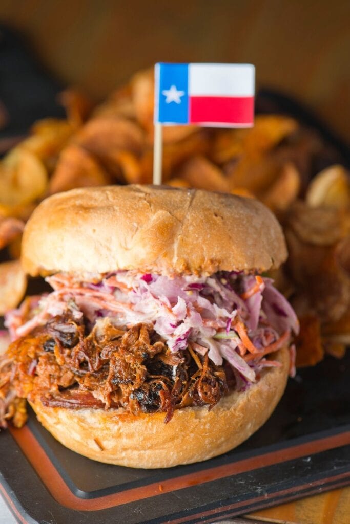 Pulled Pork Brisket Sandwich