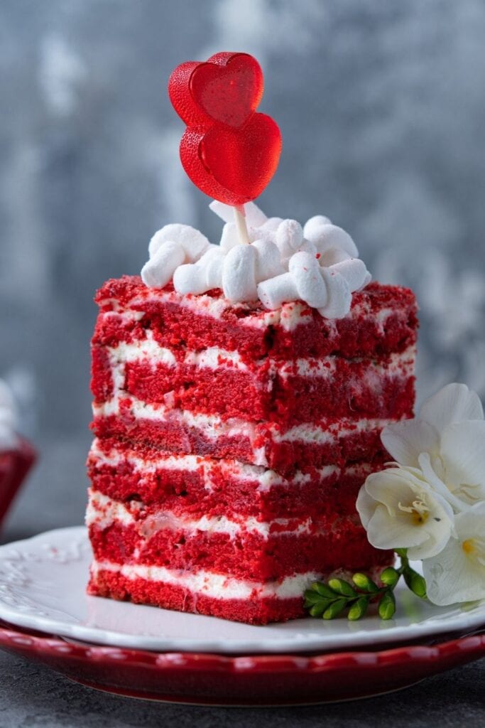 30 Mother’s Day Cakes That’ll Make Her Day featuring Red Velvet Cake with Marshmallows