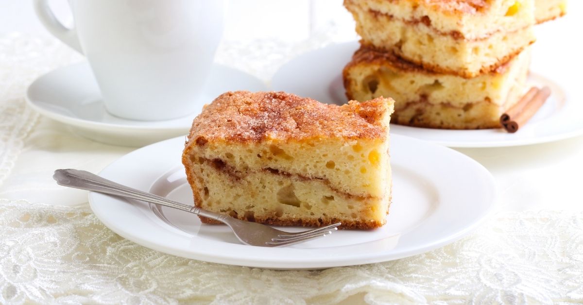 Sweet Homemade Sour Cream Cake in a Plate