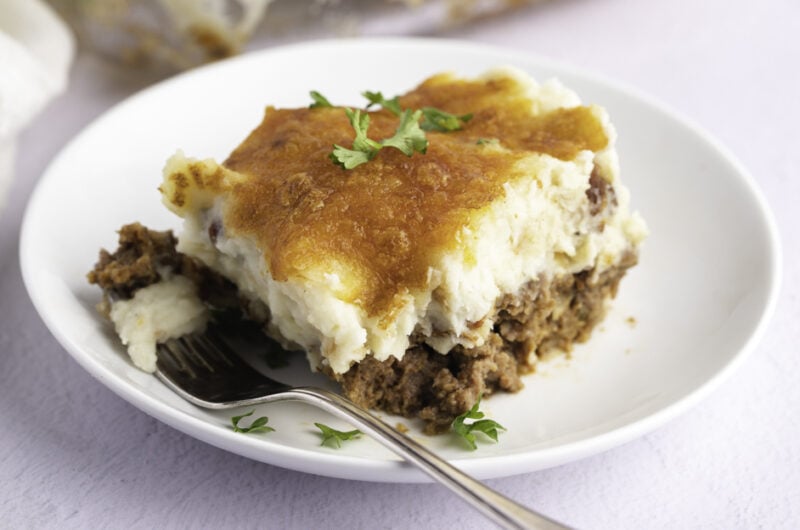 Cowboy Meatloaf and Potato Casserole