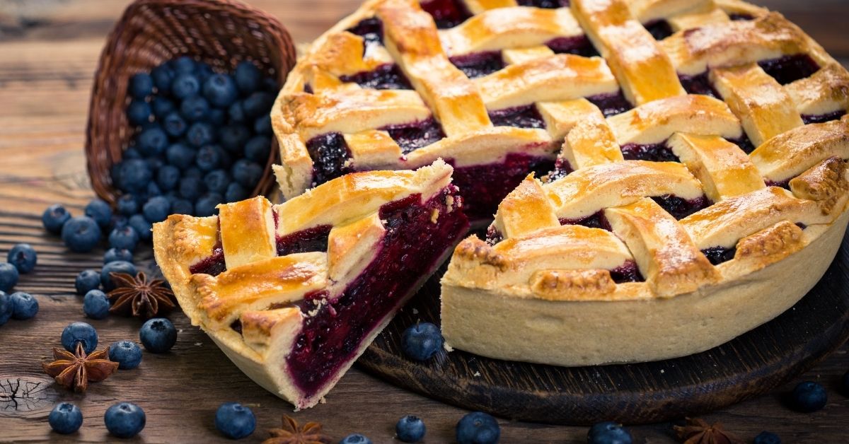 Sweet Homemade Blueberry Crostata