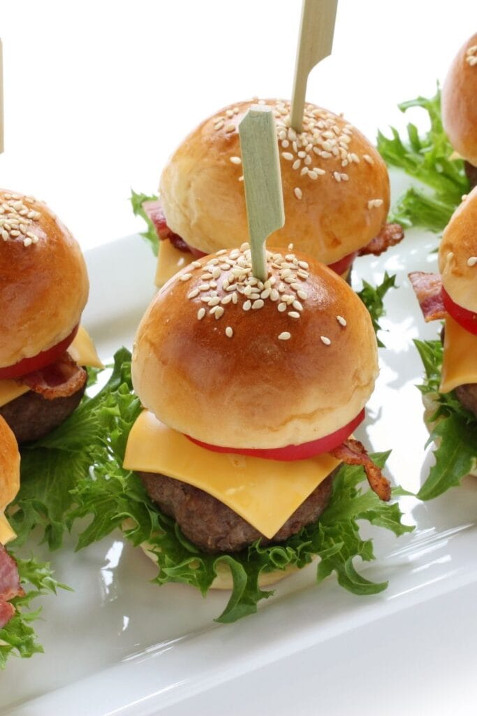 35 Best Baby Shower Appetizers featuring Mini Burgers