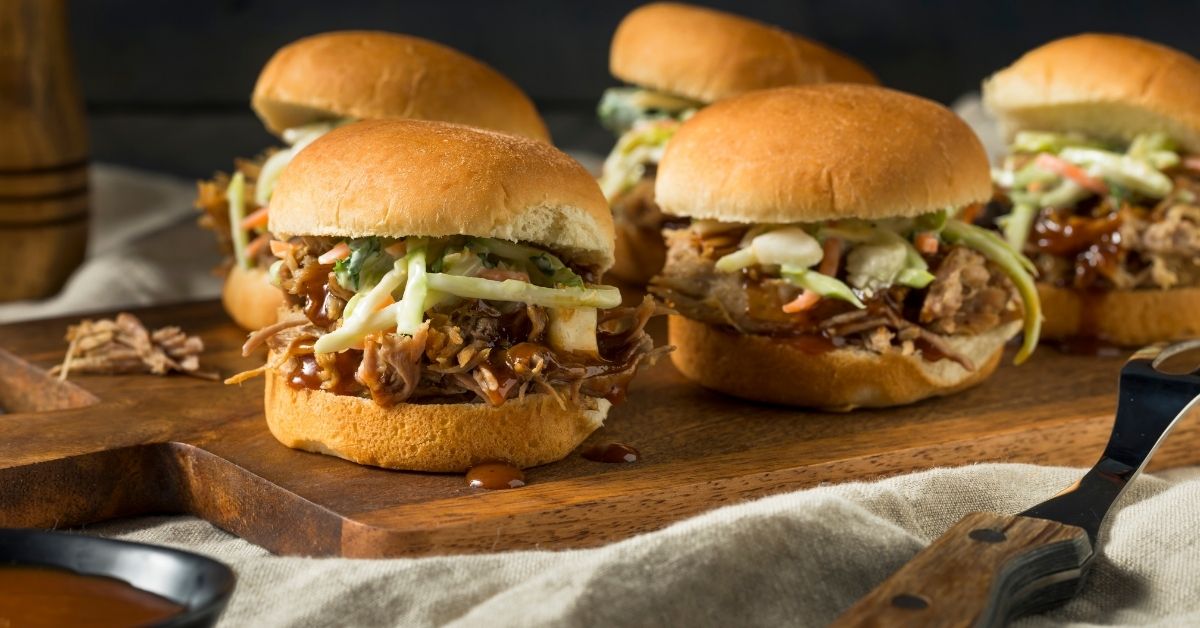 Appetizing Pulled Pork Slider with Coleslaw