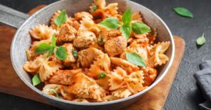 Creamy Bow Tie Pasta with Chicken