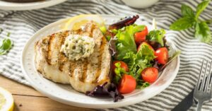 Grilled Swordfish Steak with Vegetables