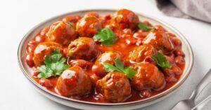 Saucy and Juicy Adzuki Bean Meatballs