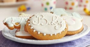 Sweet Homemade Baby Shower Sugar Cookies