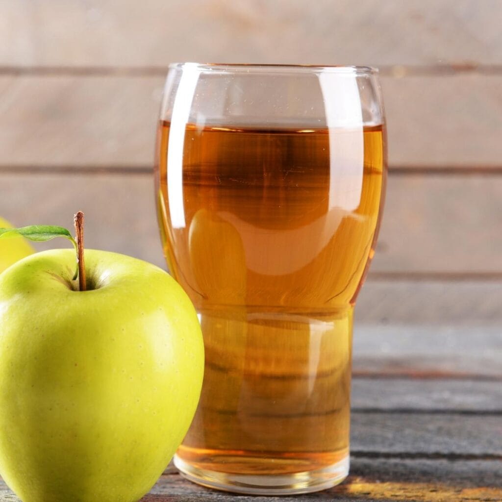 Apple Juice in a Glass