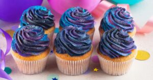 Homemade Galaxy Cupcakes