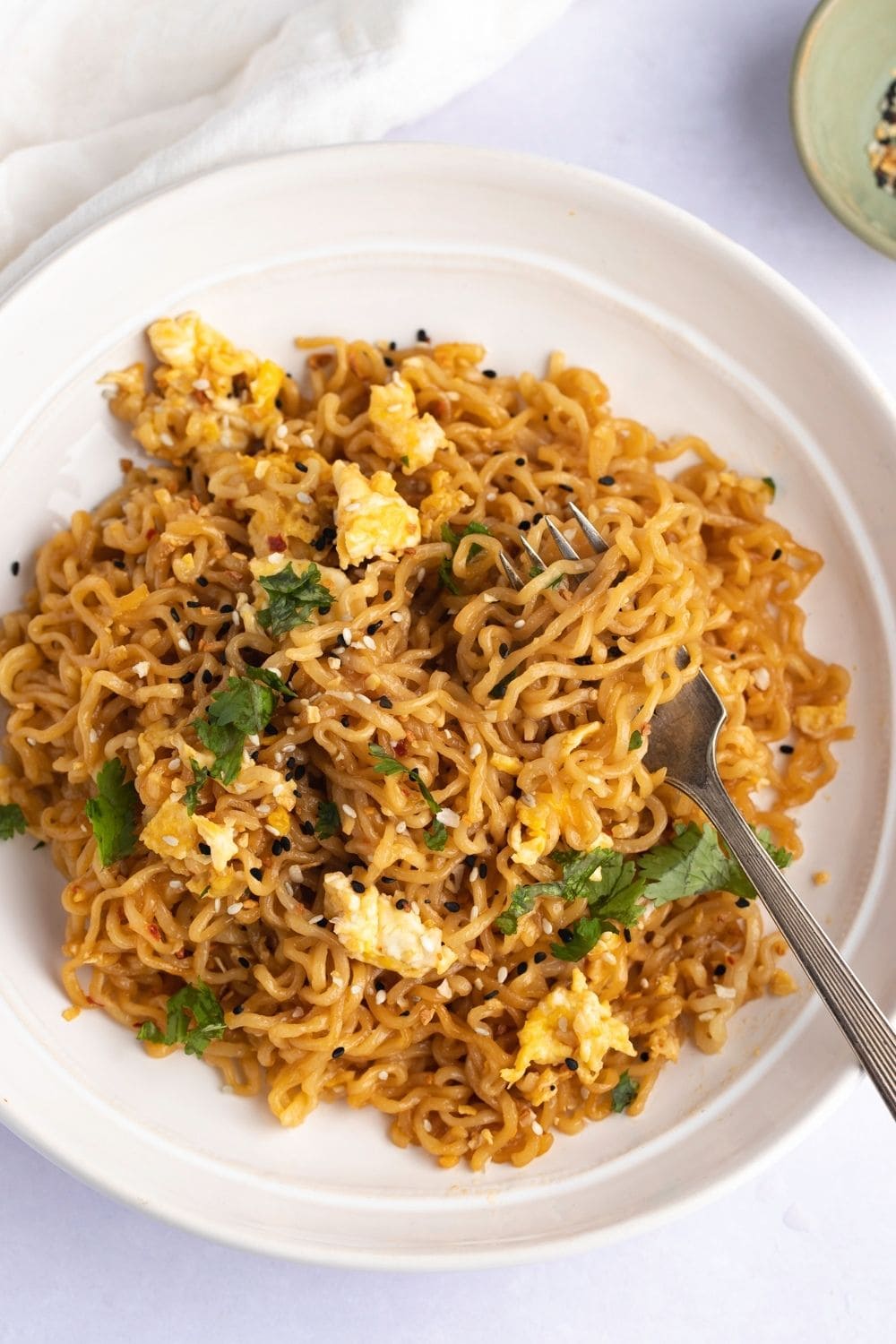 Homemade Tiktok Ramen with Scrambled Eggs