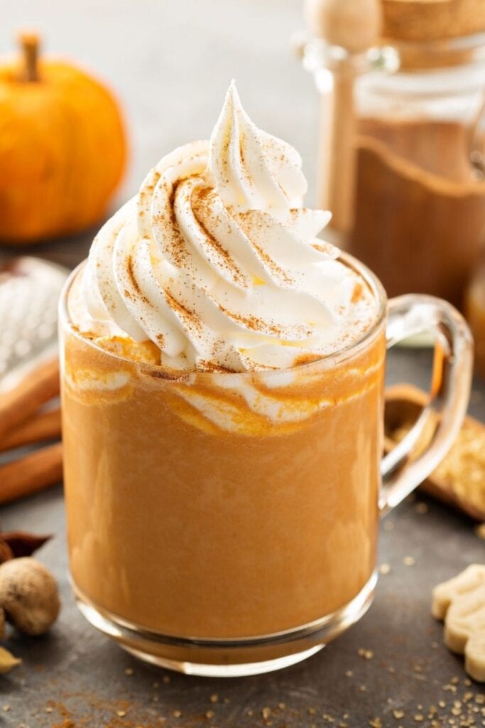 Pumpkin Spice Latte with Whipped Cream