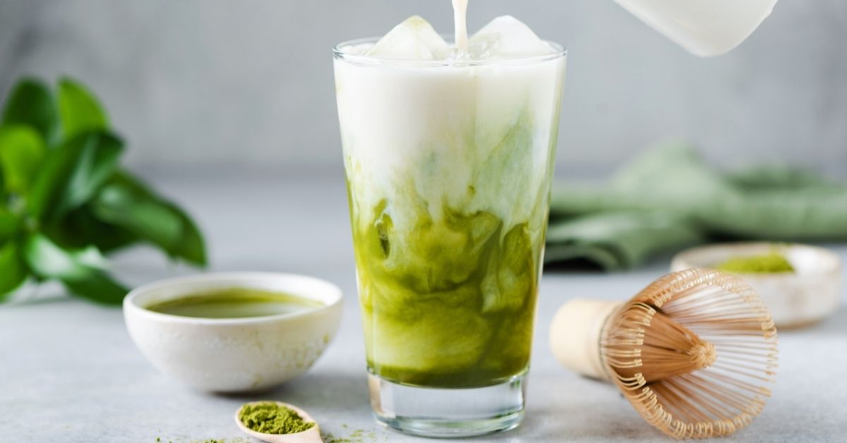 Refreshing Homemade Matcha Iced Tea with Soy Milk