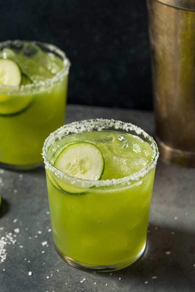 Boozy Cucumber Margarita Cocktail