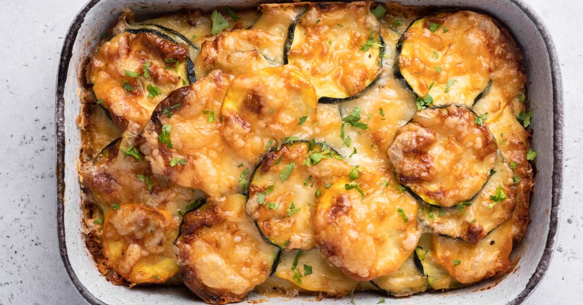 Homemade Cheesy Zucchini Casserole