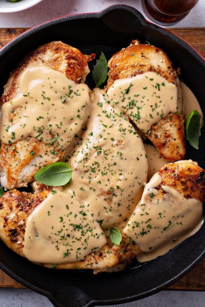 Homemade Creamy Chicken with Herbs