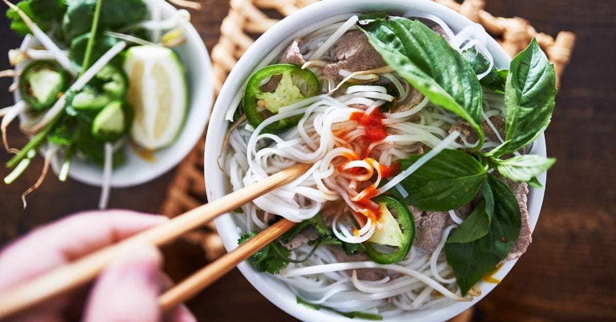 Homemade Pho Bo Shirataki Noodle Soup