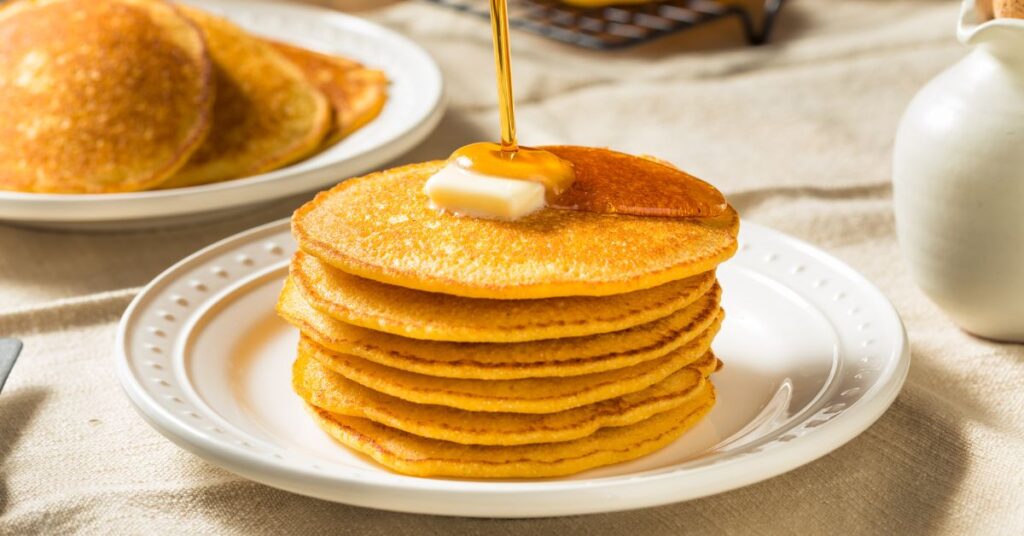 Pancake with Butter and Golden Syrup