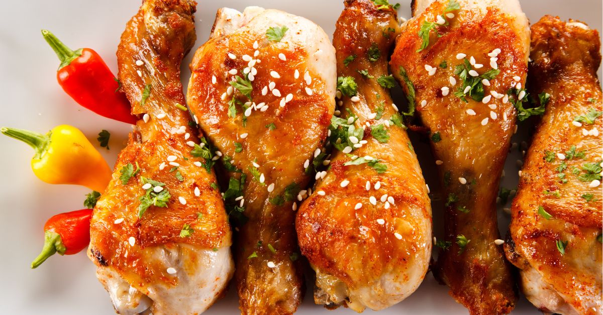 Savory Homemade Chicken Drumsticks with Herbs and Peppers