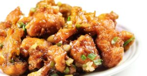 Gobi Manchurian or Indian Cauliflower with Green Onions