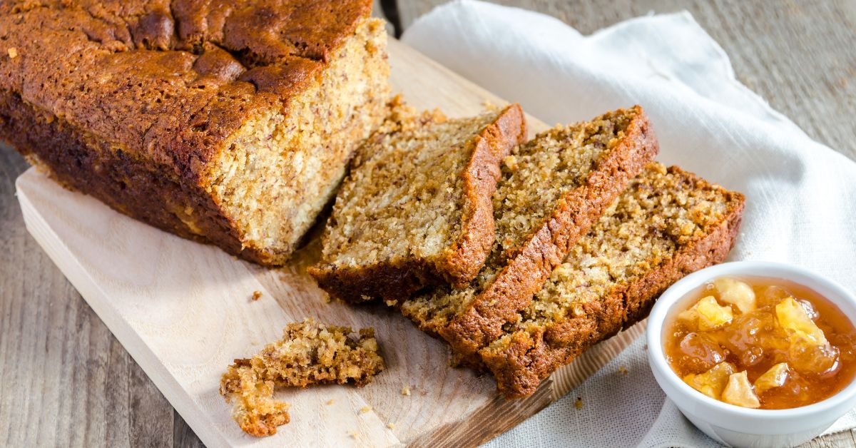 Homemade Brown Butter Banana Bread Slices