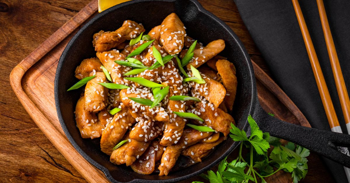 Homemade Teriyaki Chicken Breast with Sesame Seeds