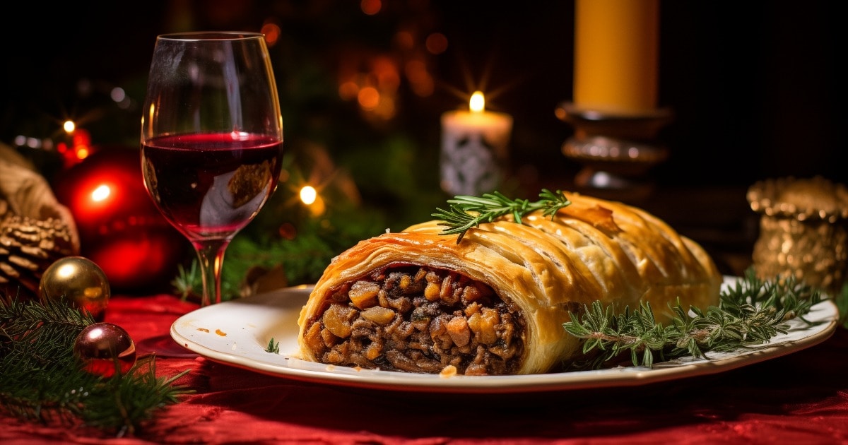 Mushroom and Walnut Vegan Wellington