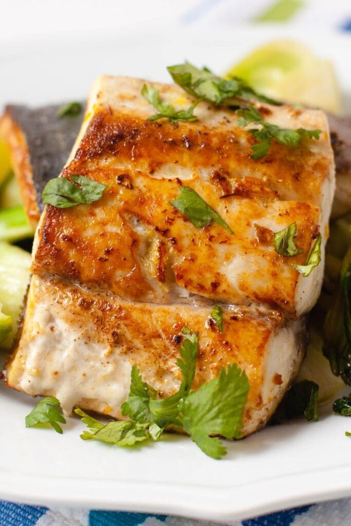 Pan-Seared Lingcod fish