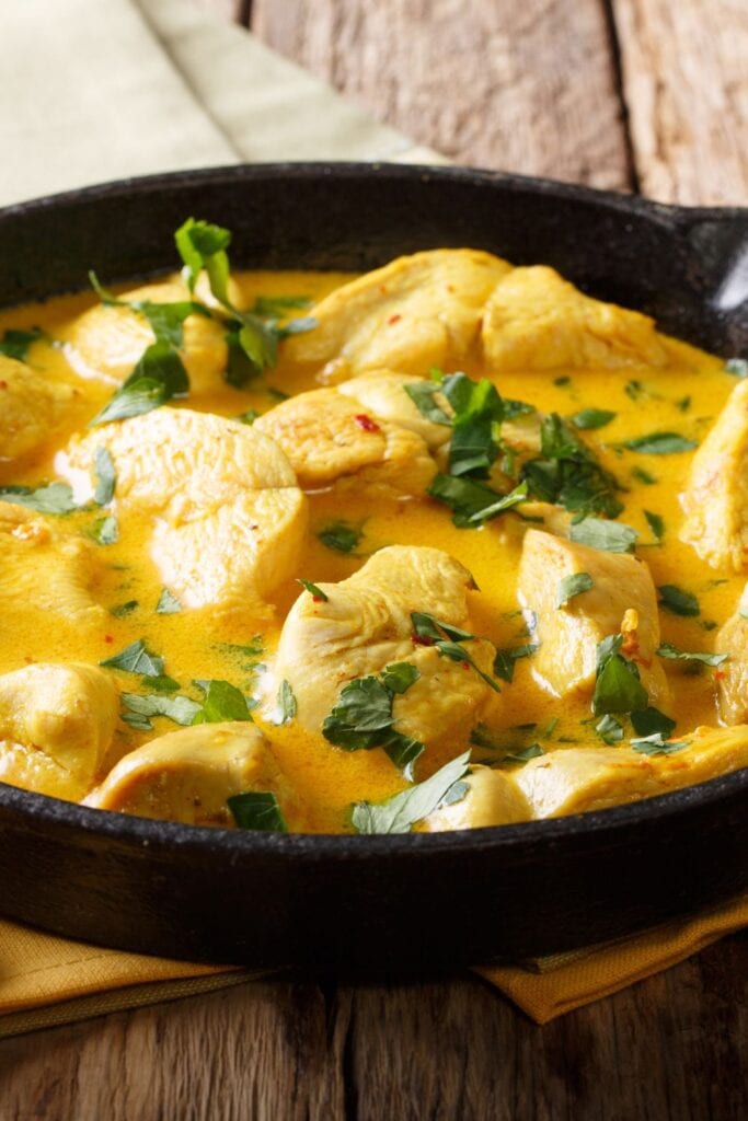Spicy Coconut Chicken Curry with Herbs