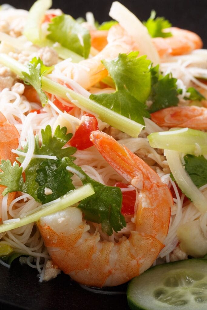 Thai Noodle Salad with Noodles and Cucumber