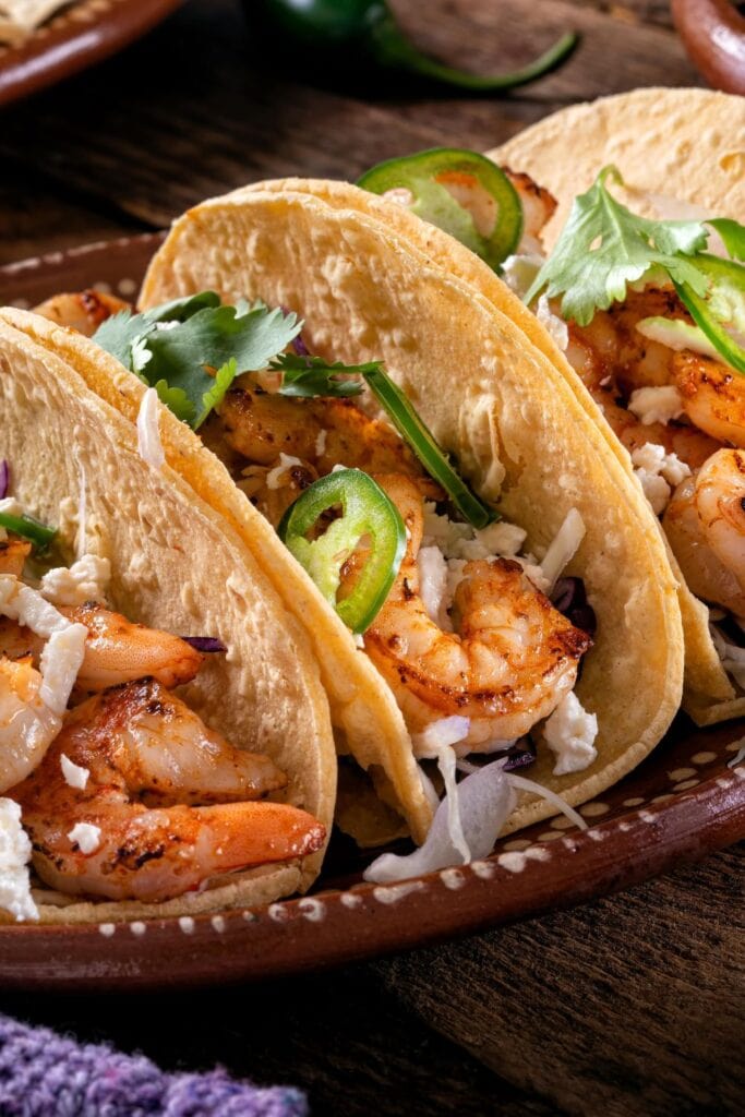 Hatch Chile Shrimp Tacos