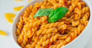 Homemade Gemelli Pasta with Tomato Spice Chili